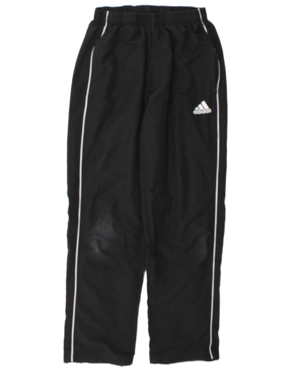 Męskie spodnie dresowe Adidas, średni czarny poliester z blokami kolorów