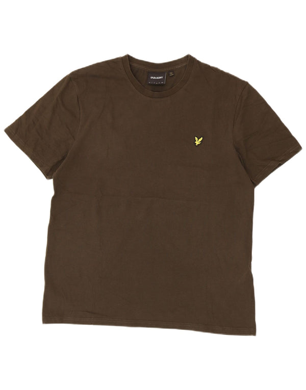 T-shirt męski Lyle & Scott, duży, bawełniany khaki