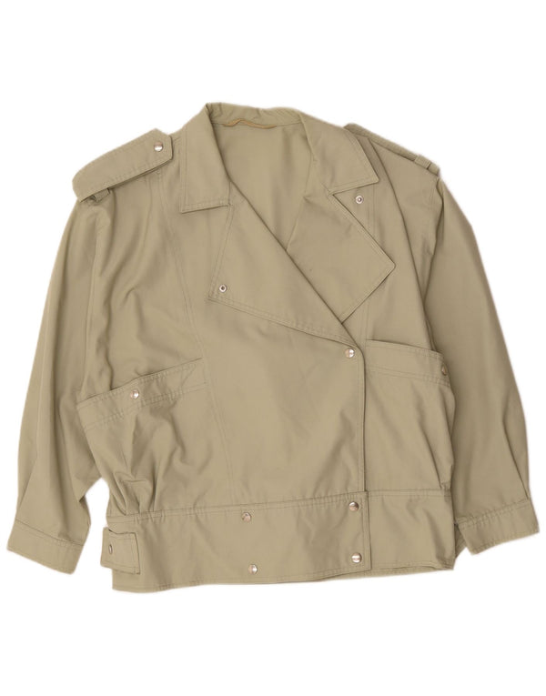 Vintage damska wojskowa kurtka bomber UK 20 2XL Khaki