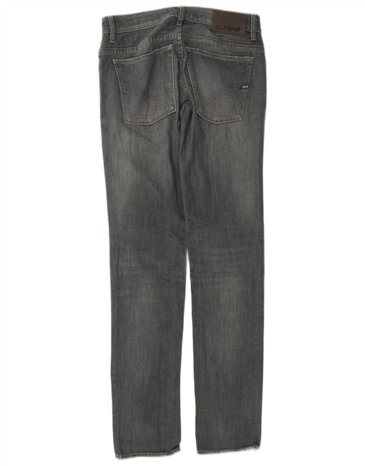 Damskie jeansy Gas W30 L34 Szara bawełna