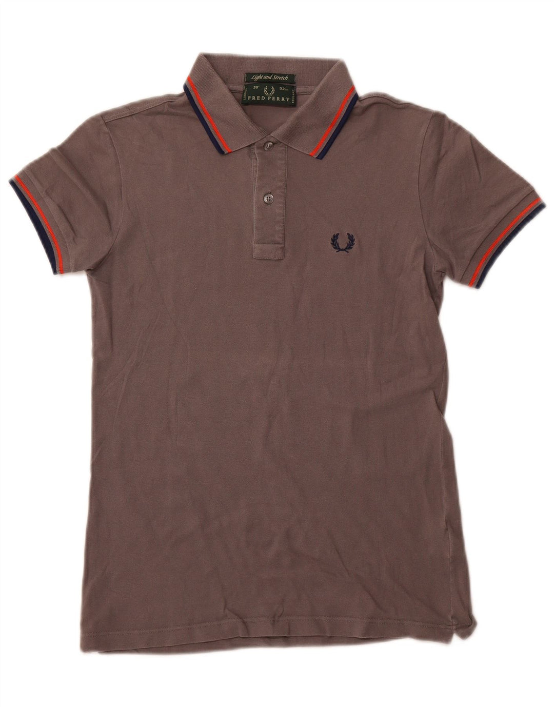 Męska koszulka polo FRED PERRY, mała, szara, bawełniana