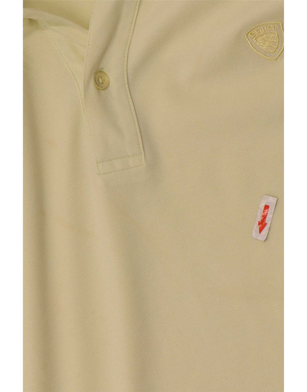 Męska koszulka polo Blauer XL, żółta, bawełniana