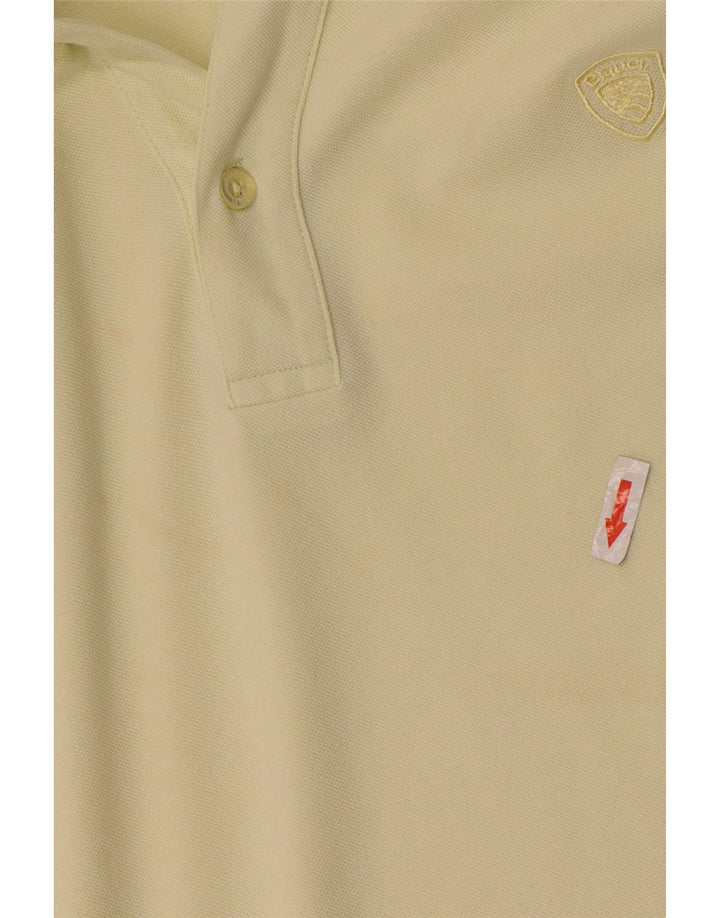 Męska koszulka polo Blauer XL, żółta, bawełniana