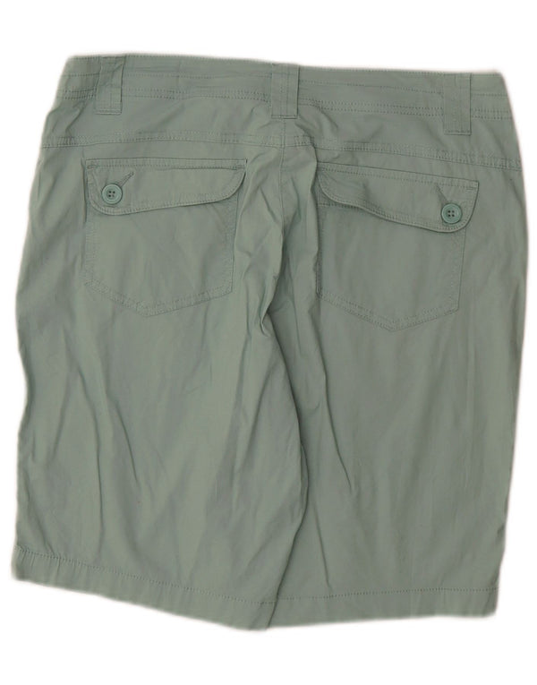 Mountain Warehouse Womens Chino Shorts UK 12 Medium W32  Green Cotton