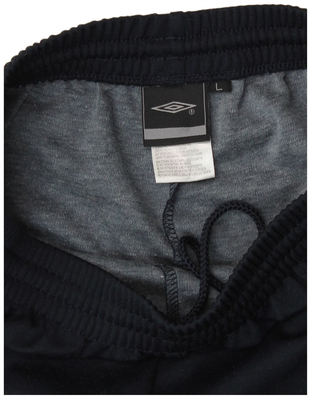 Męskie spodnie dresowe Umbro Joggery, duże, granatowe, poliestrowe