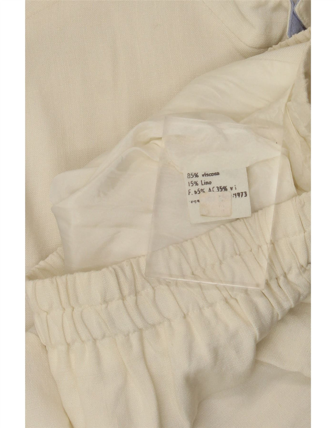 Damska kurtka bomberka VINTAGE UK 12, średnia wiskoza w kolorze złamanej bieli