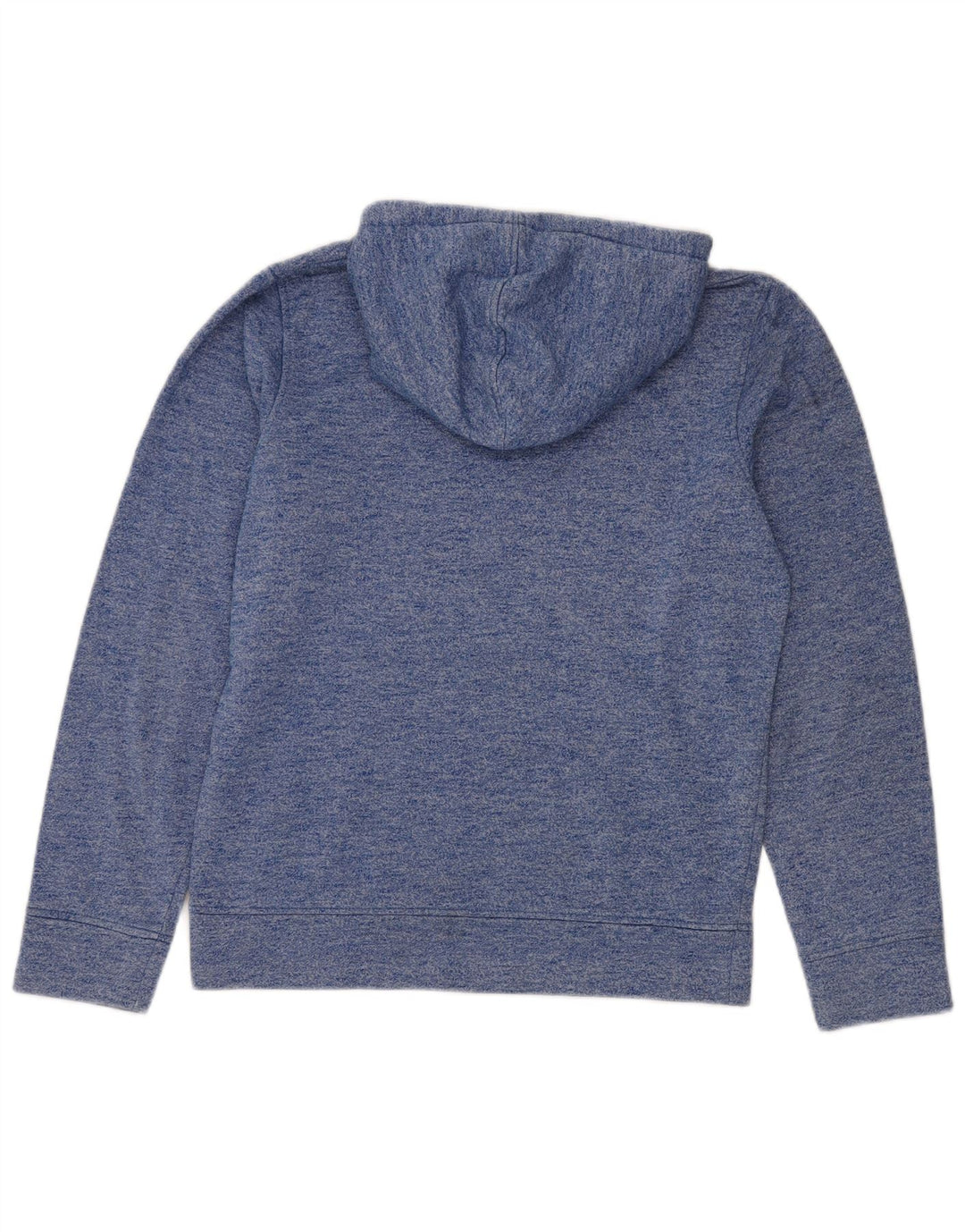 Męski sweter z kapturem Jack & Jones z grafiką, mały, niebieski, nakrapiany poliester