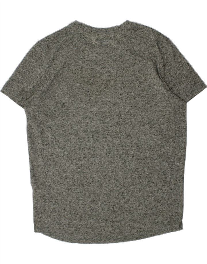 JACK & JONES Mens Regular Fit T-Shirt Top Large Grey Flecked Cotton Vintage Jack & Jones and Second-Hand Jack & Jones from Messina Hembry 