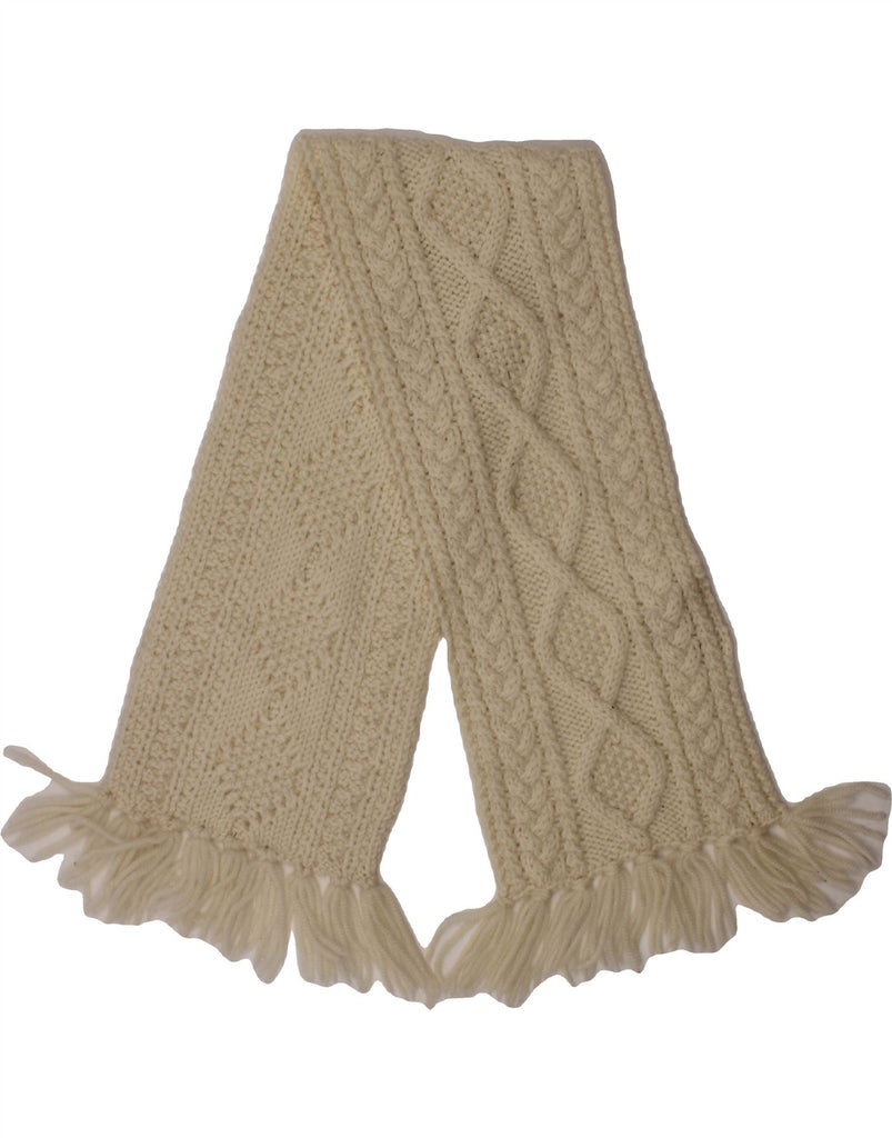 CARRAIG DONN Girls Knit Rectangle Scarf One Size Off White Winter Vintage Carraig Donn and Second-Hand Carraig Donn from Messina Hembry 