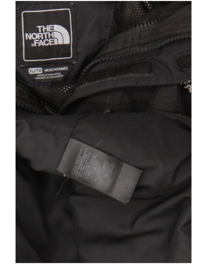 Męska kurtka przeciwdeszczowa z kapturem The North Face UK 42 XL, czarny poliester