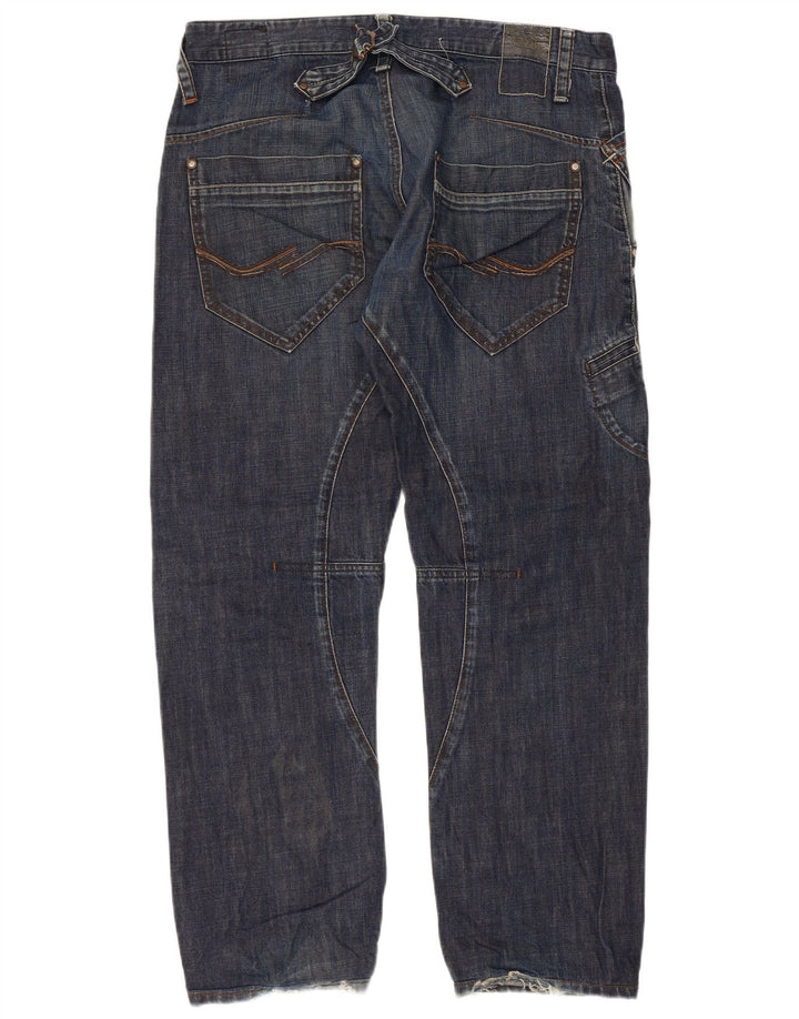 JACK & JONES Męskie proste dżinsy W36 L29 Niebieskie, bawełniane