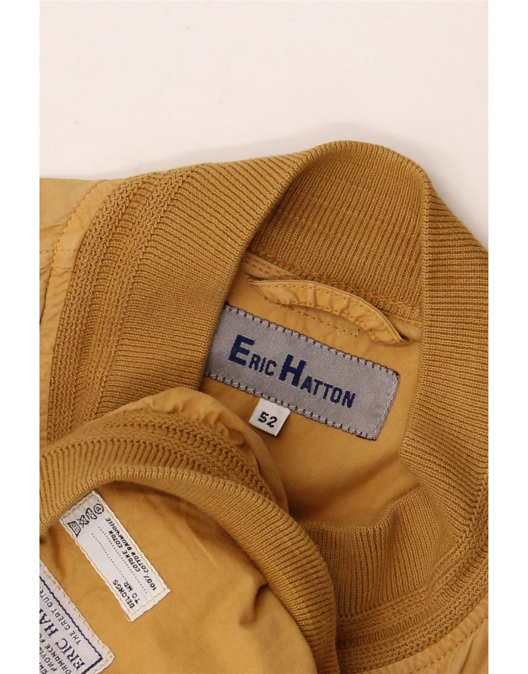Męska kurtka bomberka ERIC HATTON IT 52 XL, brązowa, bawełniana