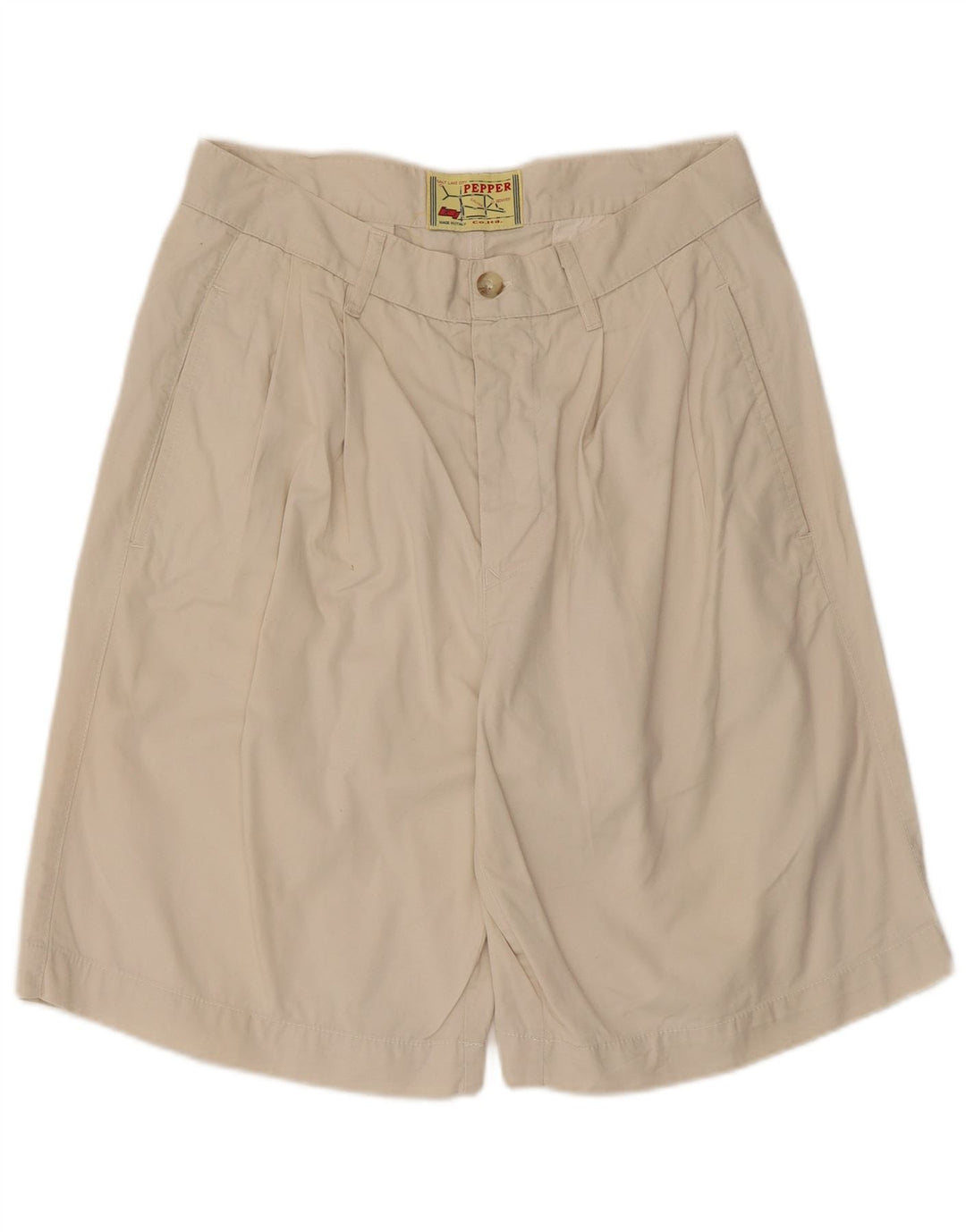 Męskie spodenki chino w stylu vintage IT 48 Medium W30, beżowa bawełna