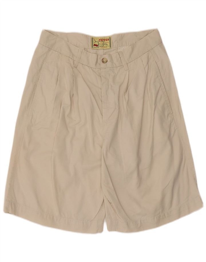 Męskie spodenki chino w stylu vintage IT 48 Medium W30, beżowa bawełna
