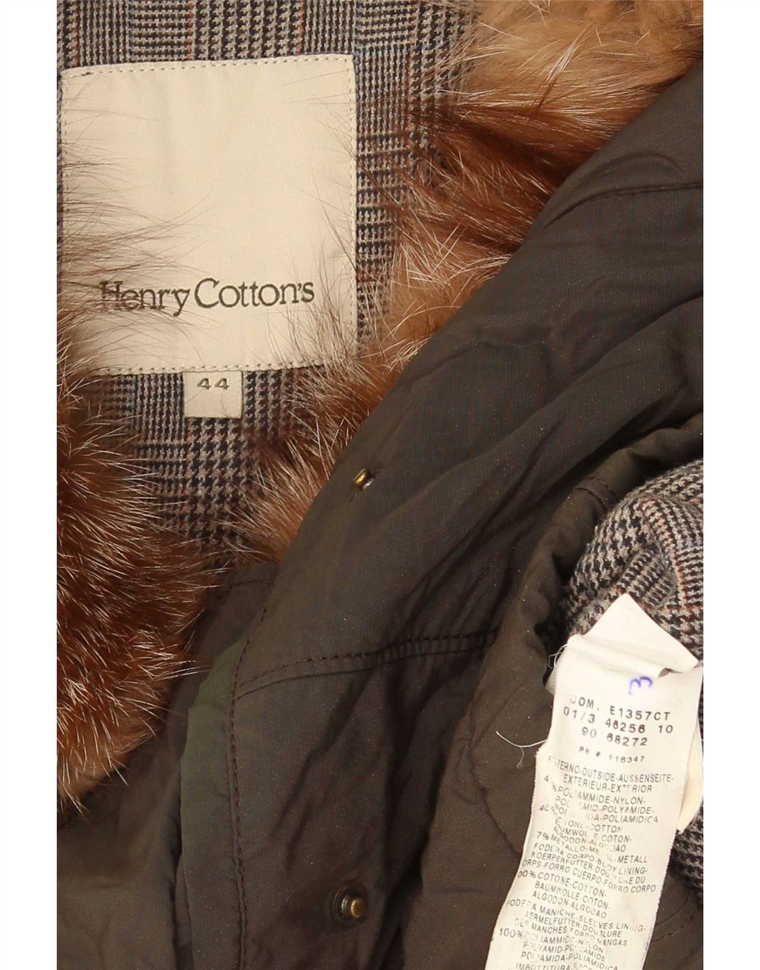 Kurtka damska Parka Henry Cottons IT 44 Średni zielony nylon