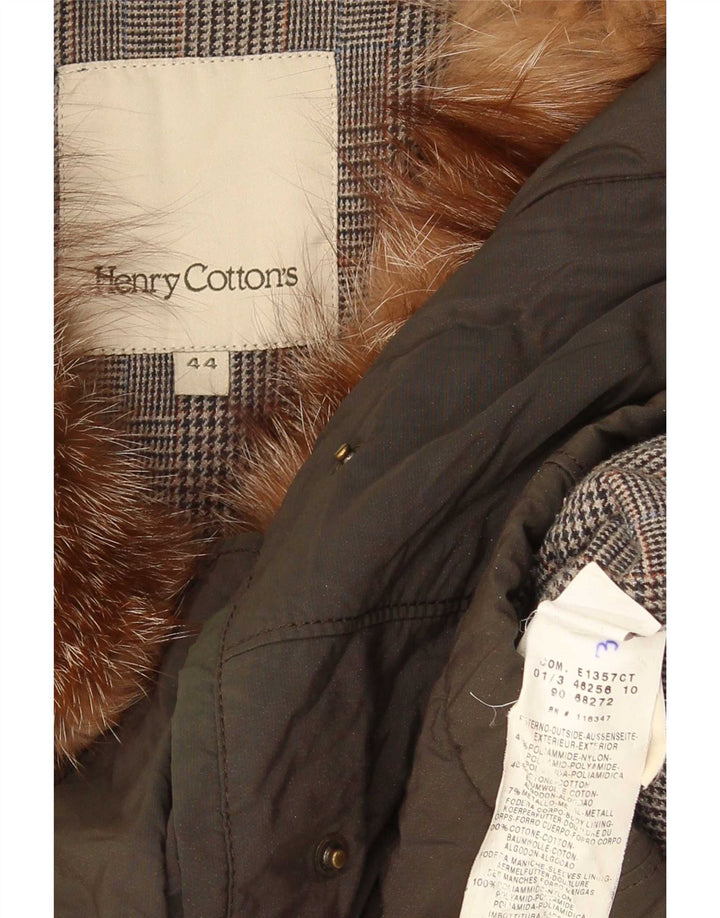 Kurtka damska Parka Henry Cottons IT 44 Średni zielony nylon