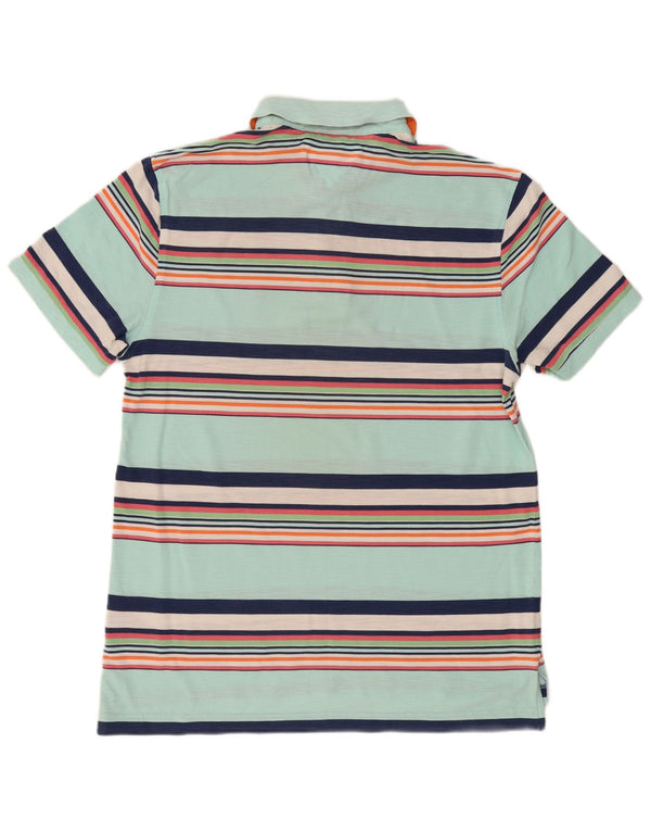 Męska koszulka polo Slim Fit Tommy Hilfiger XL, bawełniana w turkusowe paski