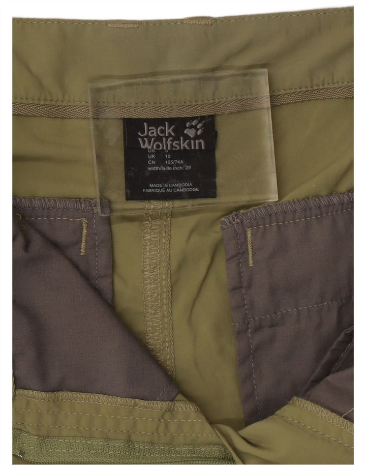 Damskie bermudy JACK WOLFSKIN UK 10 Small W32 Zielony poliamid