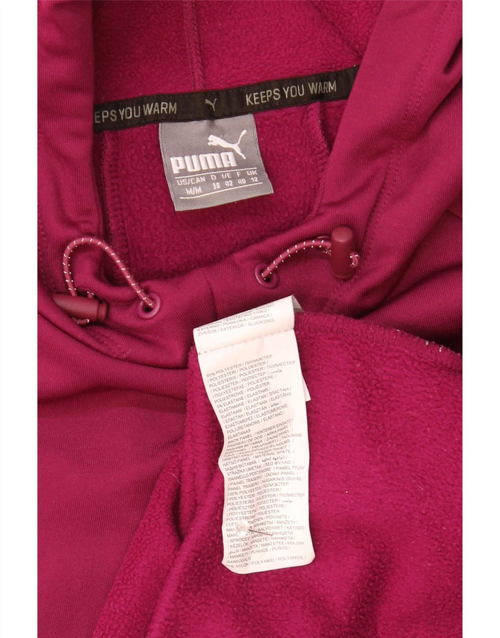 Damska bluza z kapturem Puma z grafiką UK 12, średni fioletowy poliester
