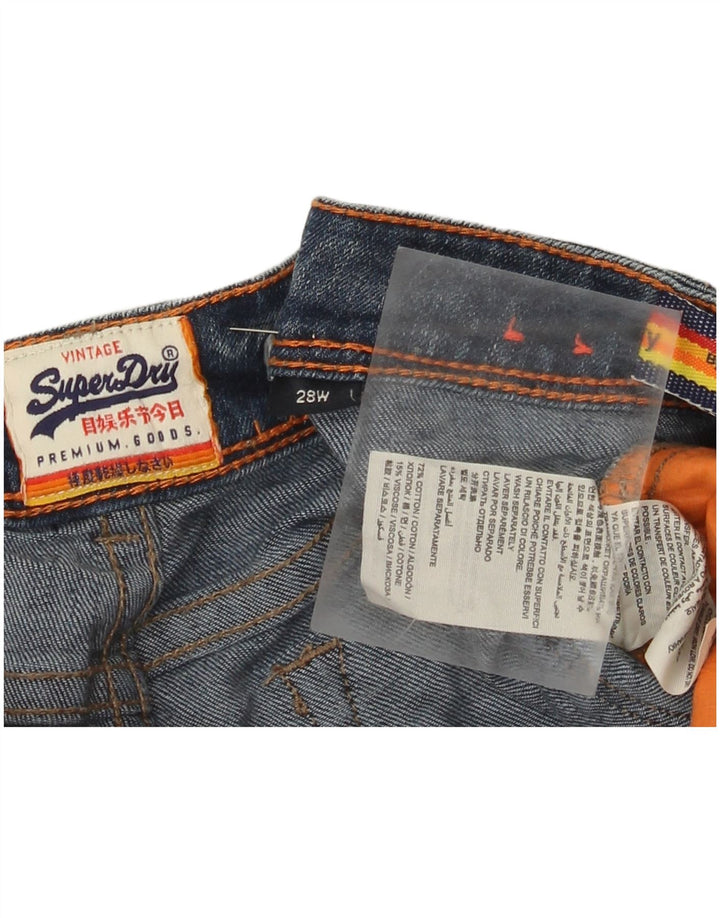 Damskie spodenki jeansowe Superdry w trudnej sytuacji W28 Średnioniebieskie, bawełniane