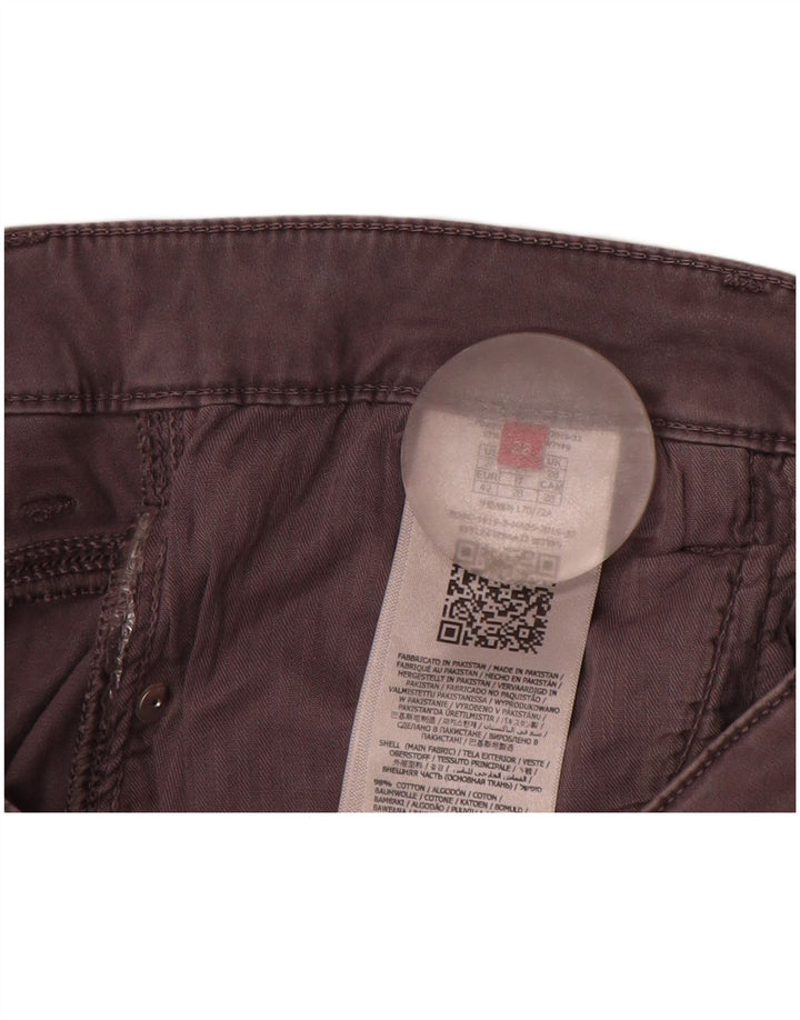 Damskie spodnie typu skinny casual GUESS W28 L30 Szara bawełna