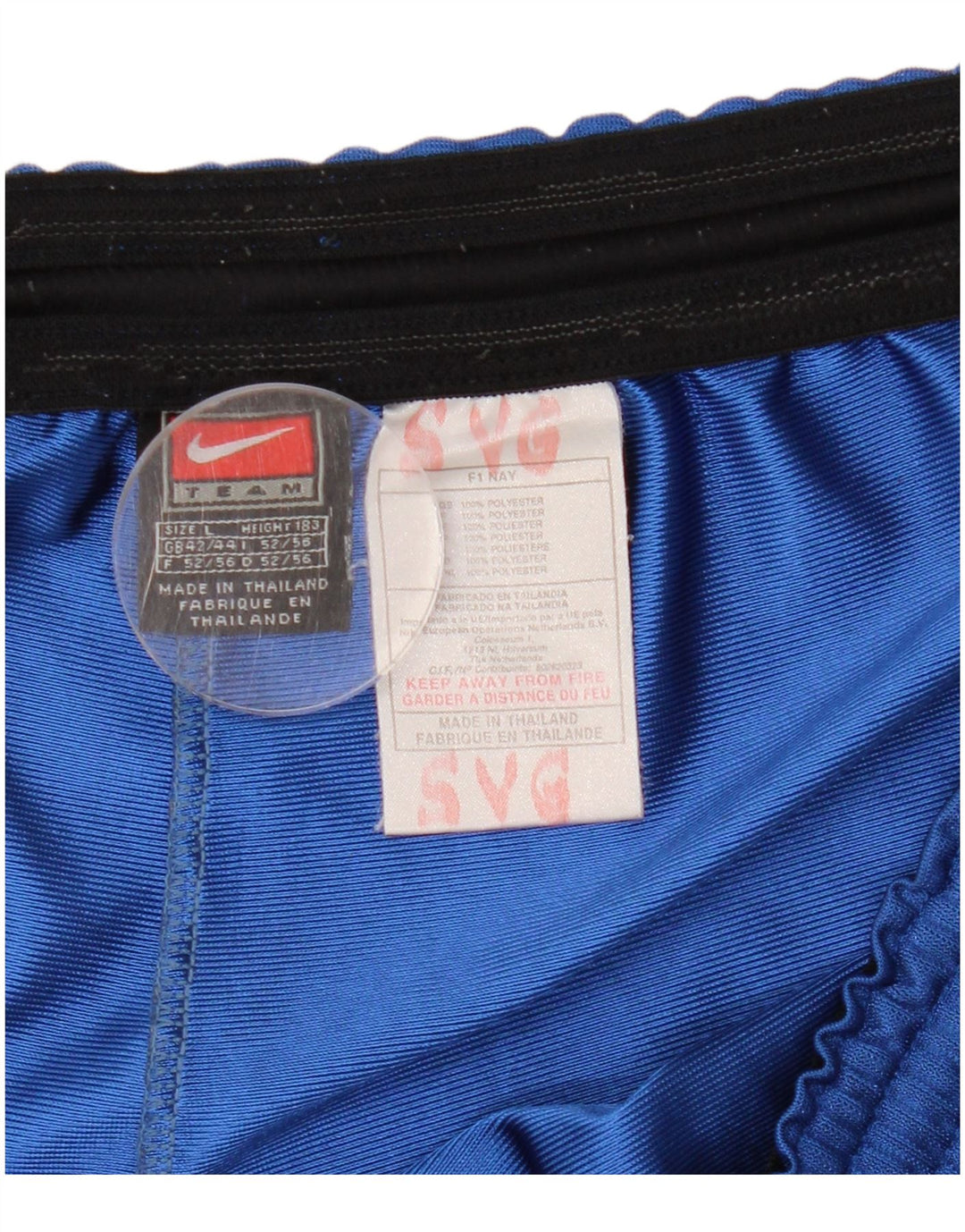 Męskie spodenki sportowe Nike UK 42/44, duże, niebieskie, poliestrowe