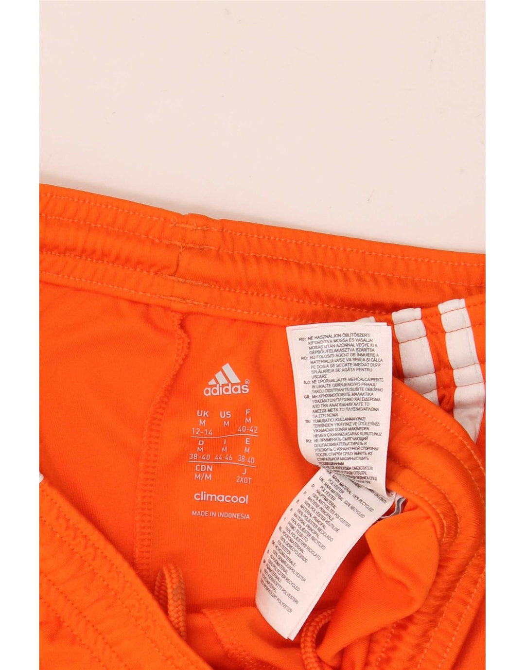 Damskie spodenki sportowe Adidas Climacool UK 12/14 Średni pomarańczowy poliester