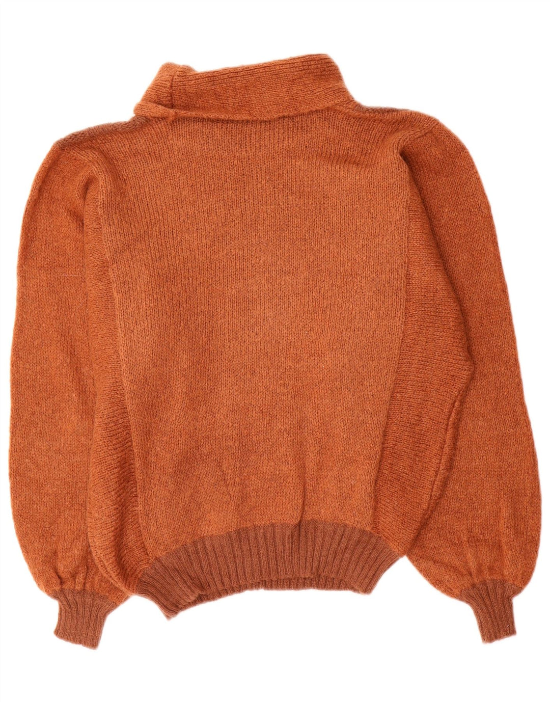 Vintage damski sweter z golfem IT 46, duży brązowy kolor