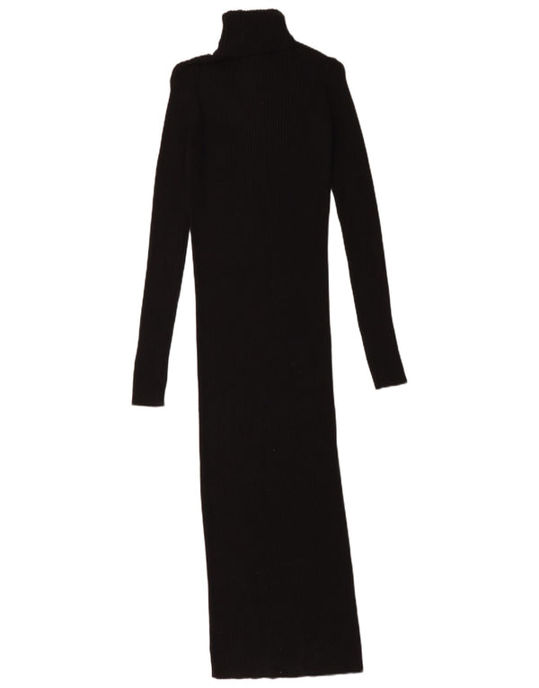 Sukienka damska Zara Maxi Jumper Dress UK 8 Small Black