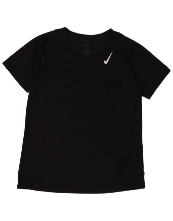Damska koszulka Nike Dri Fit Top UK 10, mała, czarna, poliester