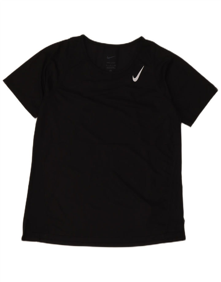 Damska koszulka Nike Dri Fit Top UK 10, mała, czarna, poliester