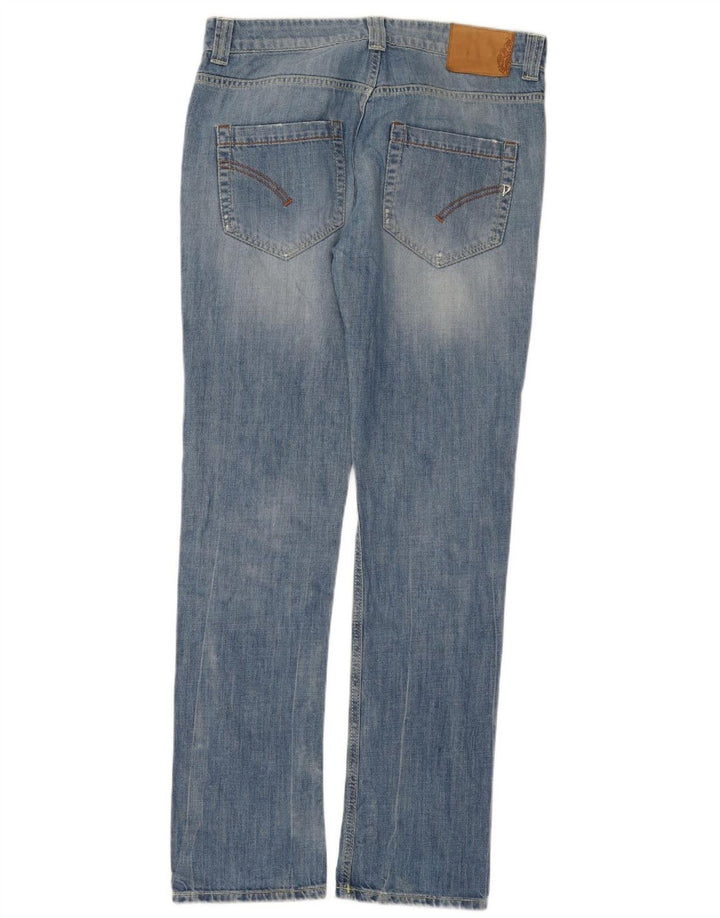 DONDUP Womens Distressed Straight Jeans W32 L32 Blue