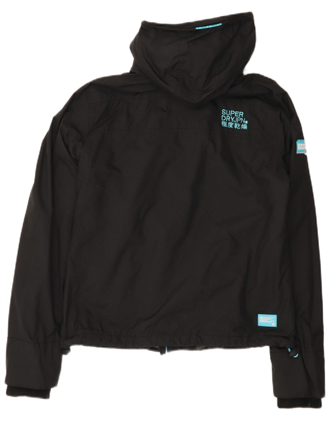 Damska wiatrówka z kapturem SUPERDRY UK 12, średnia czarna