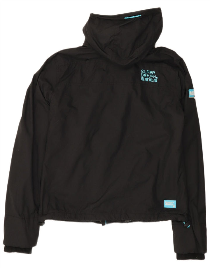 Damska wiatrówka z kapturem SUPERDRY UK 12, średnia czarna