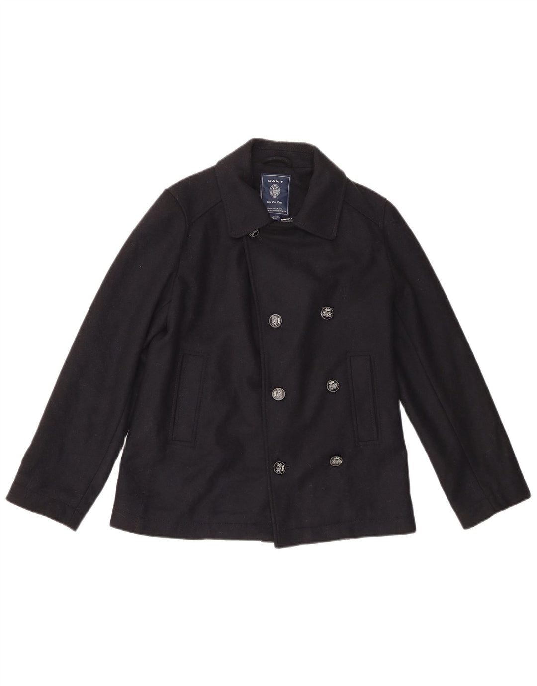 Płaszcz dziewczęcy Gant Pea Coat 11-12 lat XL, granatowy, wełniany