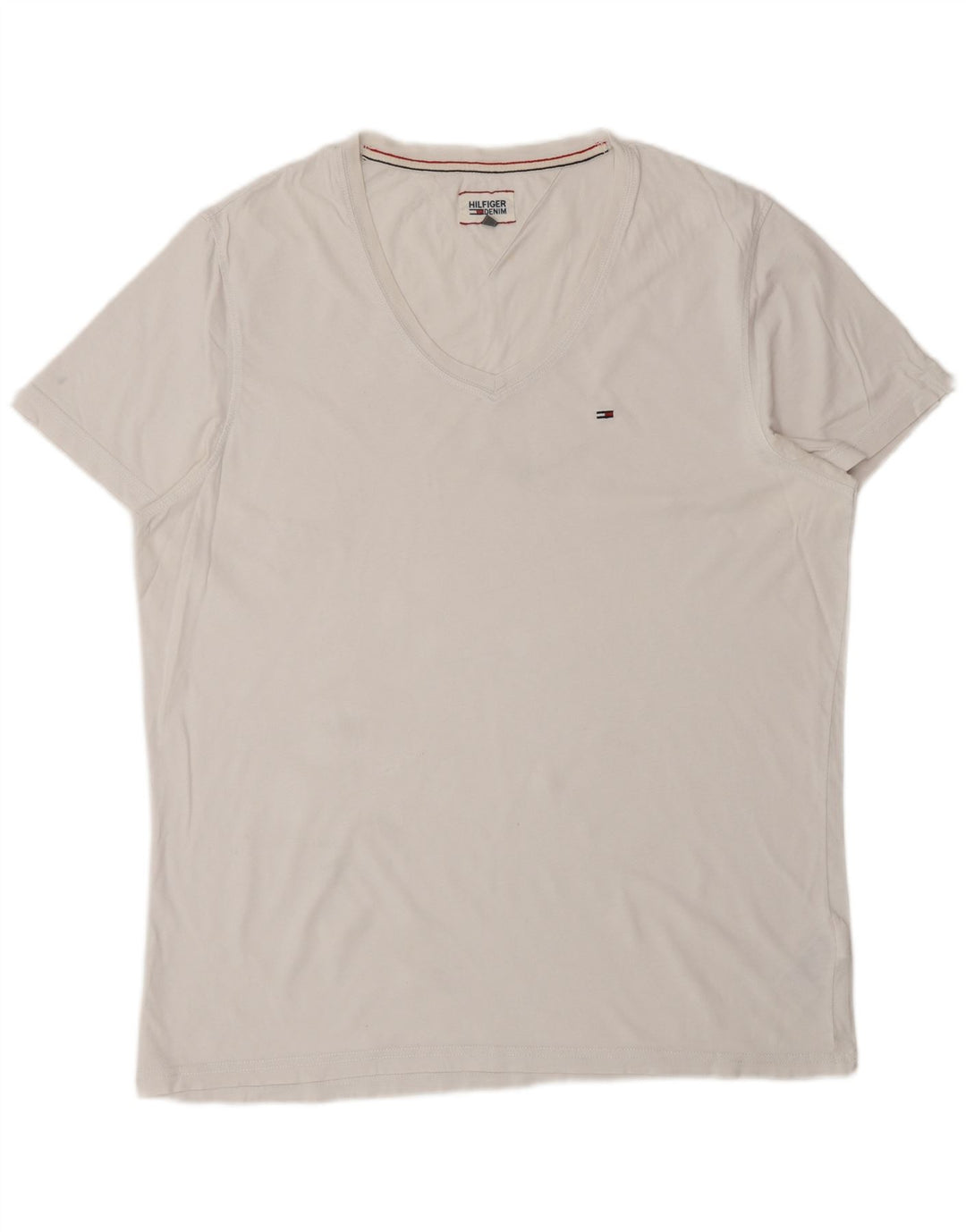 T-shirt męski TOMMY HILFIGER Top 2XL Biała bawełna