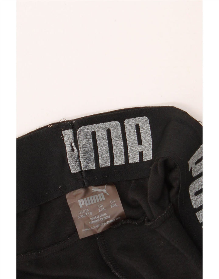 PUMA Mens Tracksuit Trousers Joggers 2XL Black Vintage Puma and Second-Hand Puma from Messina Hembry 