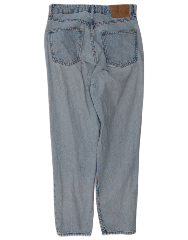 Damskie jeansy Zara z wysokim stanem, zwężane EU 38 Small W28 L27, niebieska bawełna