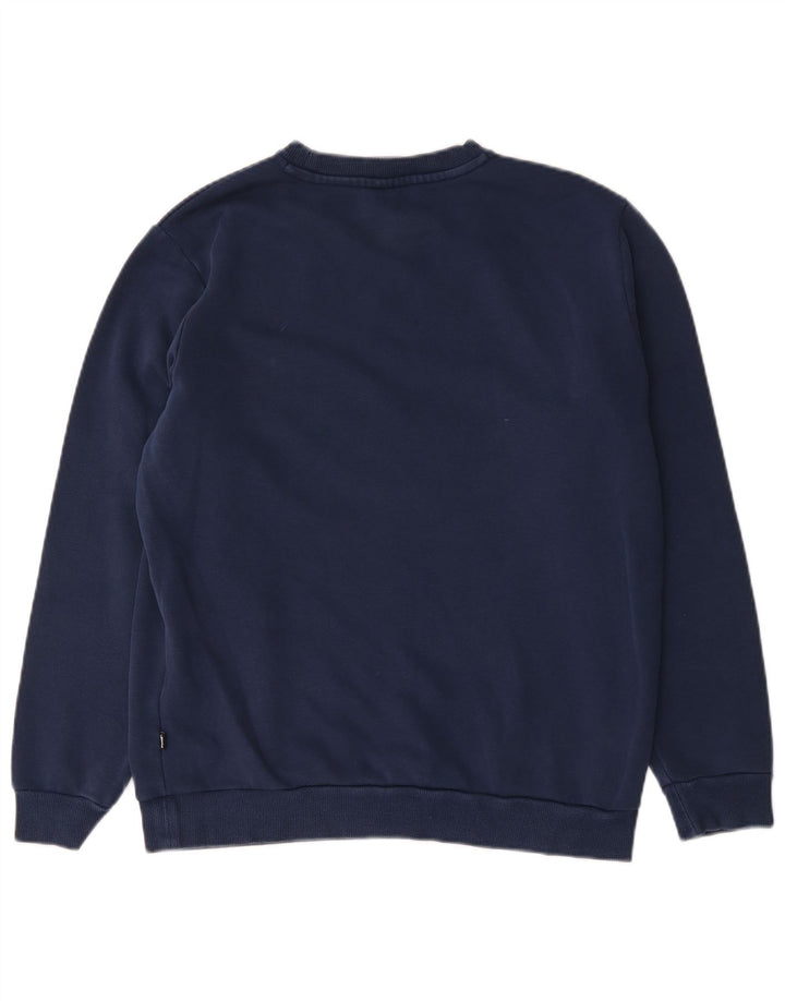 Męska bluza z grafiką Puma, sweter, średni granatowy, bawełniany