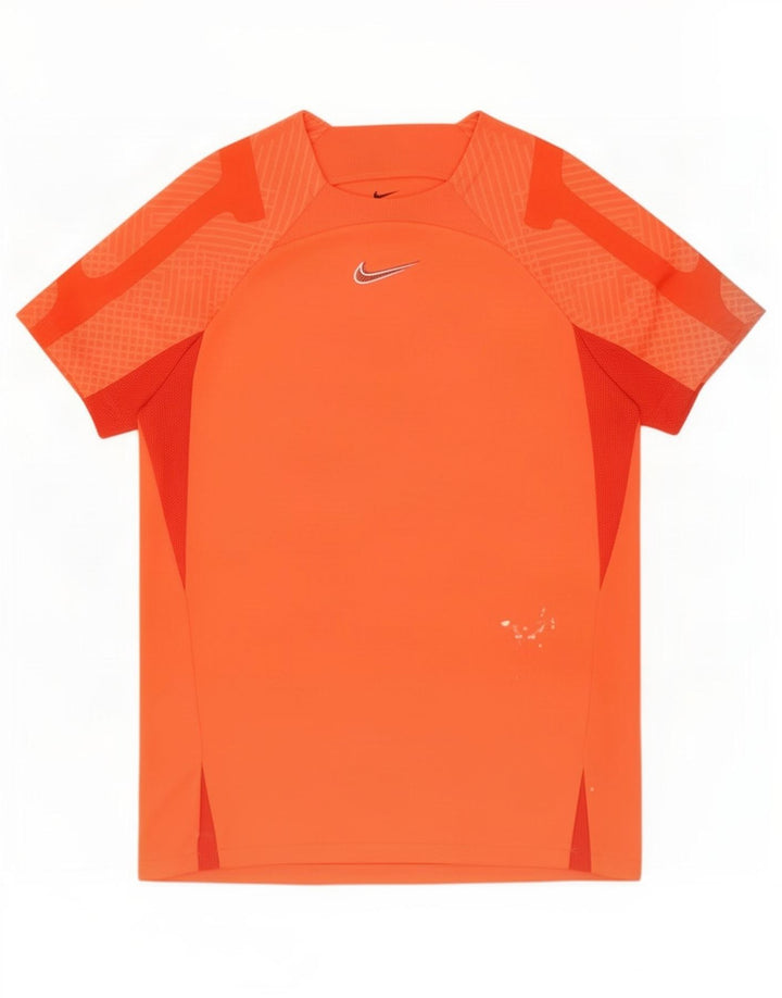 Męska koszulka z grafiką Nike Top, średnia, pomarańczowa, blok kolorów, poliester