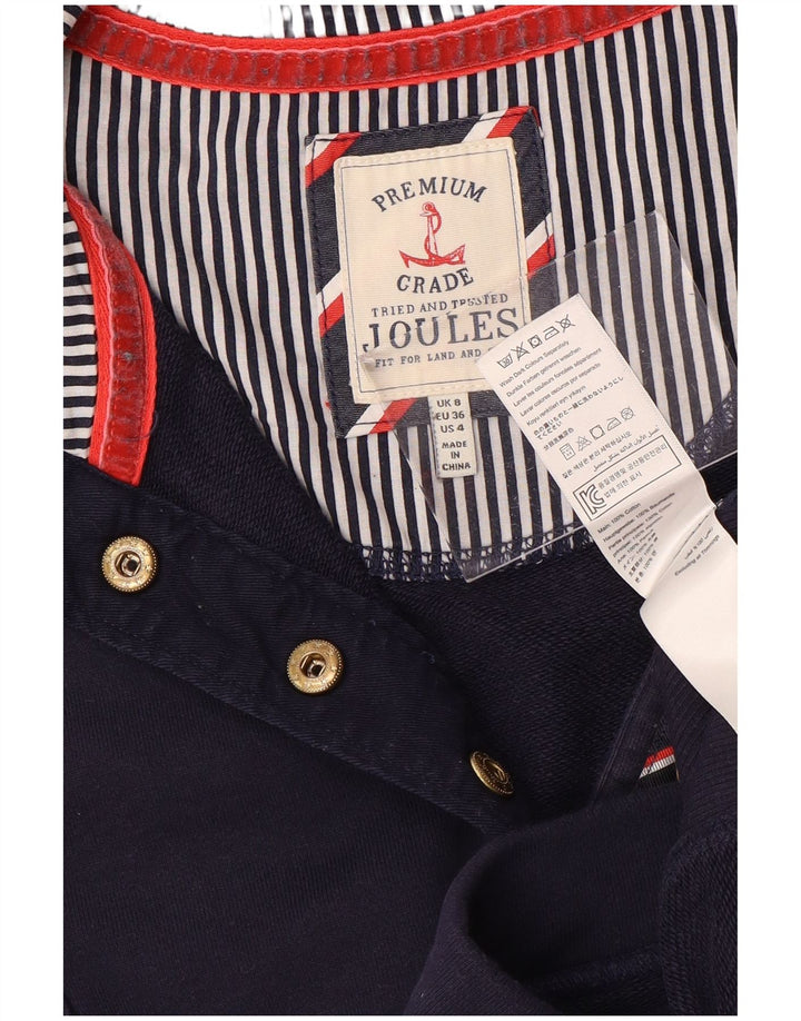 Damski sweter JOULES zapinany na guziki, UK 8, mały, granatowy, bawełniany