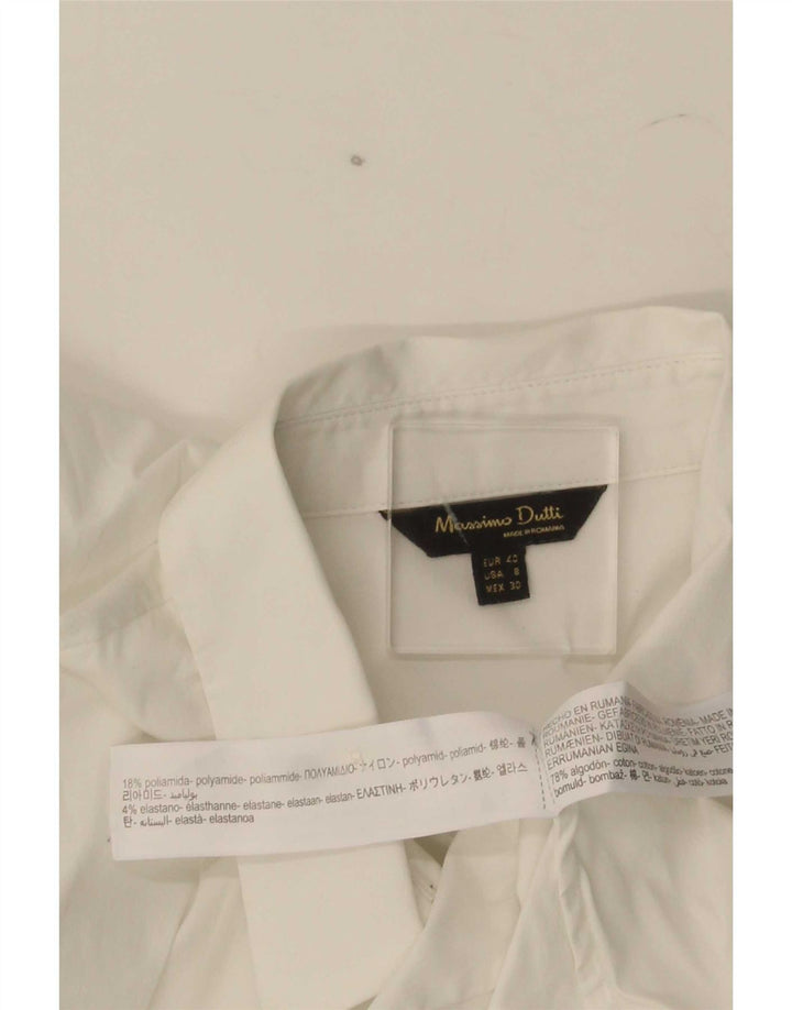 Koszula damska Massimo Dutti EU 40, średnia biała bawełna