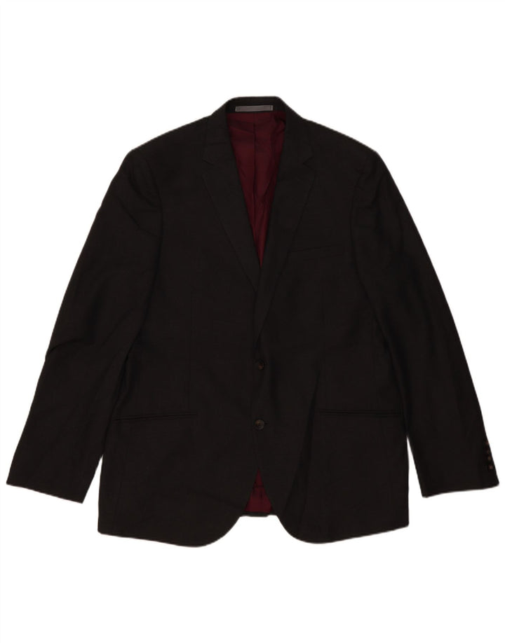 Marks & Spencer Męska marynarka zapinana na 2 guziki, UK 44 XL, szary poliester