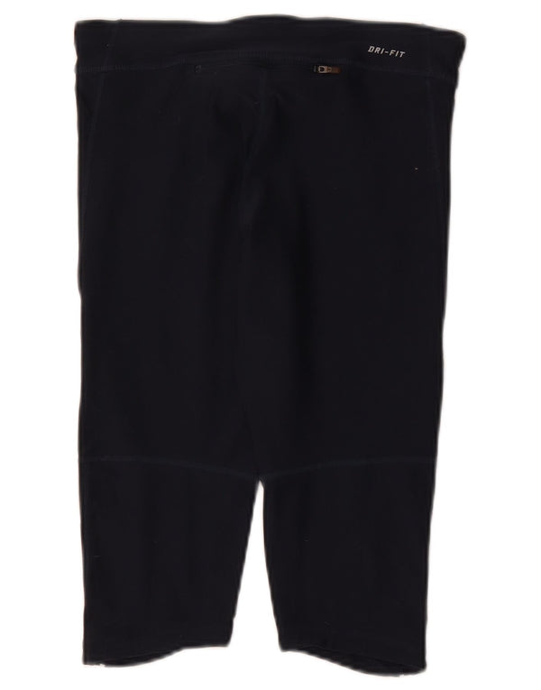 Damskie legginsy Nike Capri UK 10, małe, granatowe, poliestrowe, sportowe