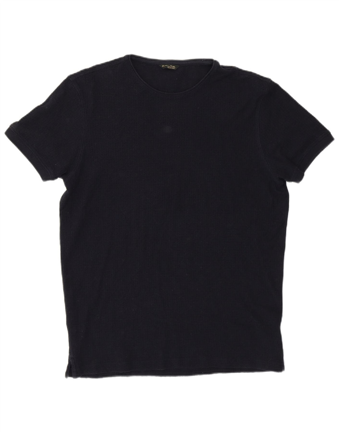 T-shirt damski Massimo Dutti Top UK 14, duży, granatowy, bawełniany