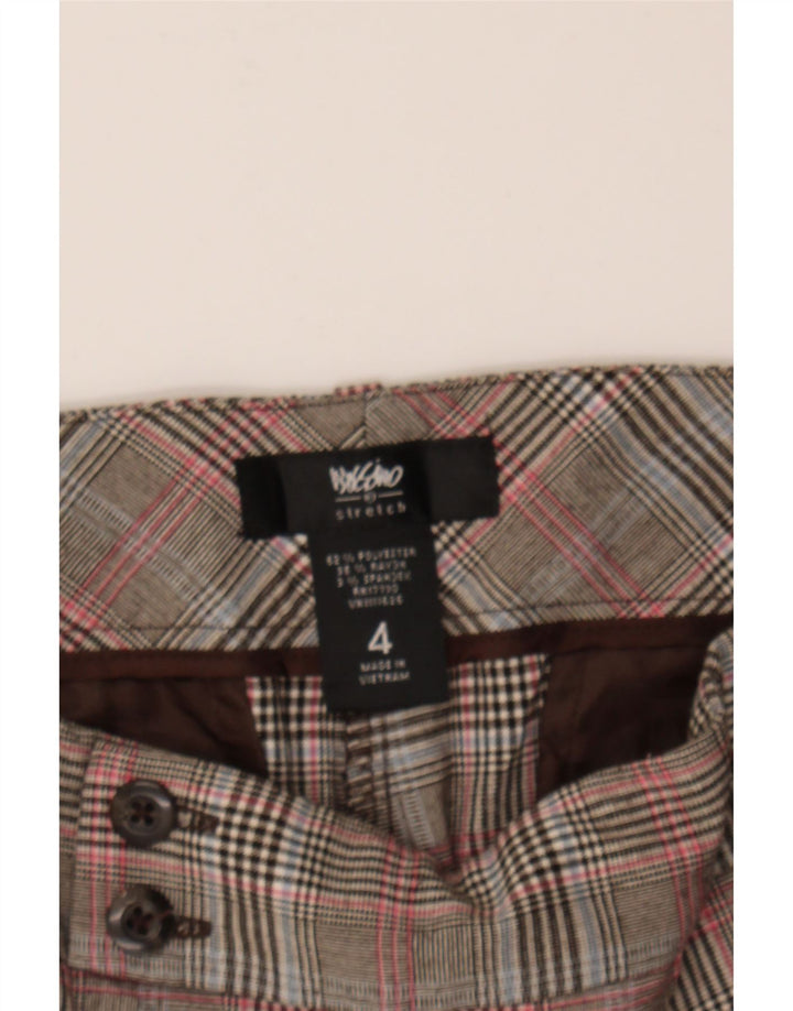 MOSSIMO Womens Chino Shorts US 4 Small W30  Grey Check Polyester Vintage Mossimo and Second-Hand Mossimo from Messina Hembry 