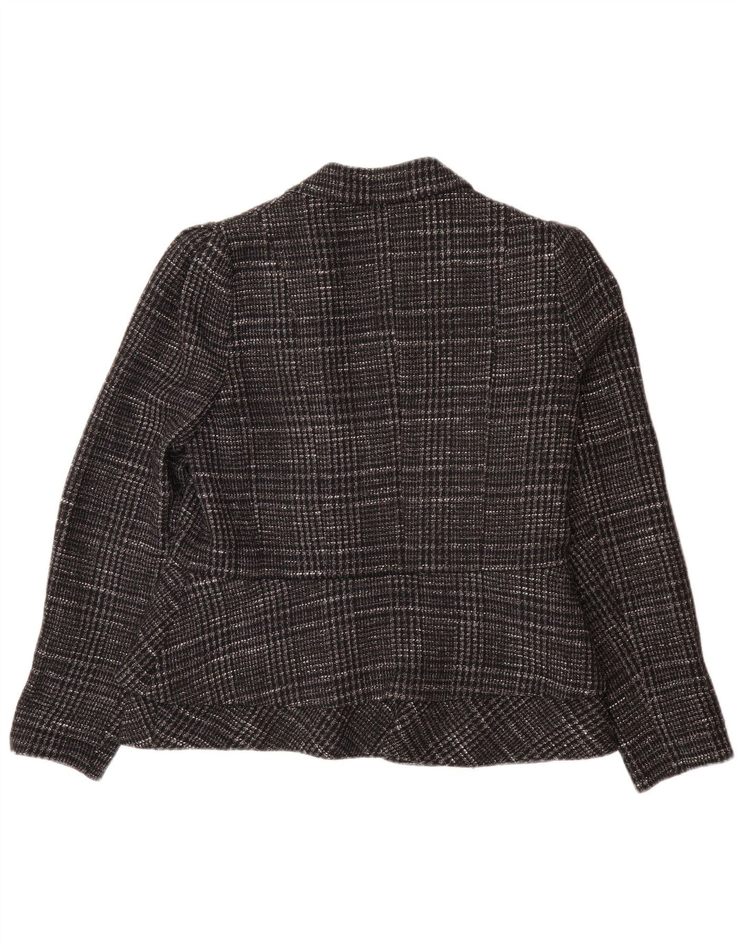 Damska marynarka MASSIMO DUTTI EU 42, duża, szara, bawełniana krata