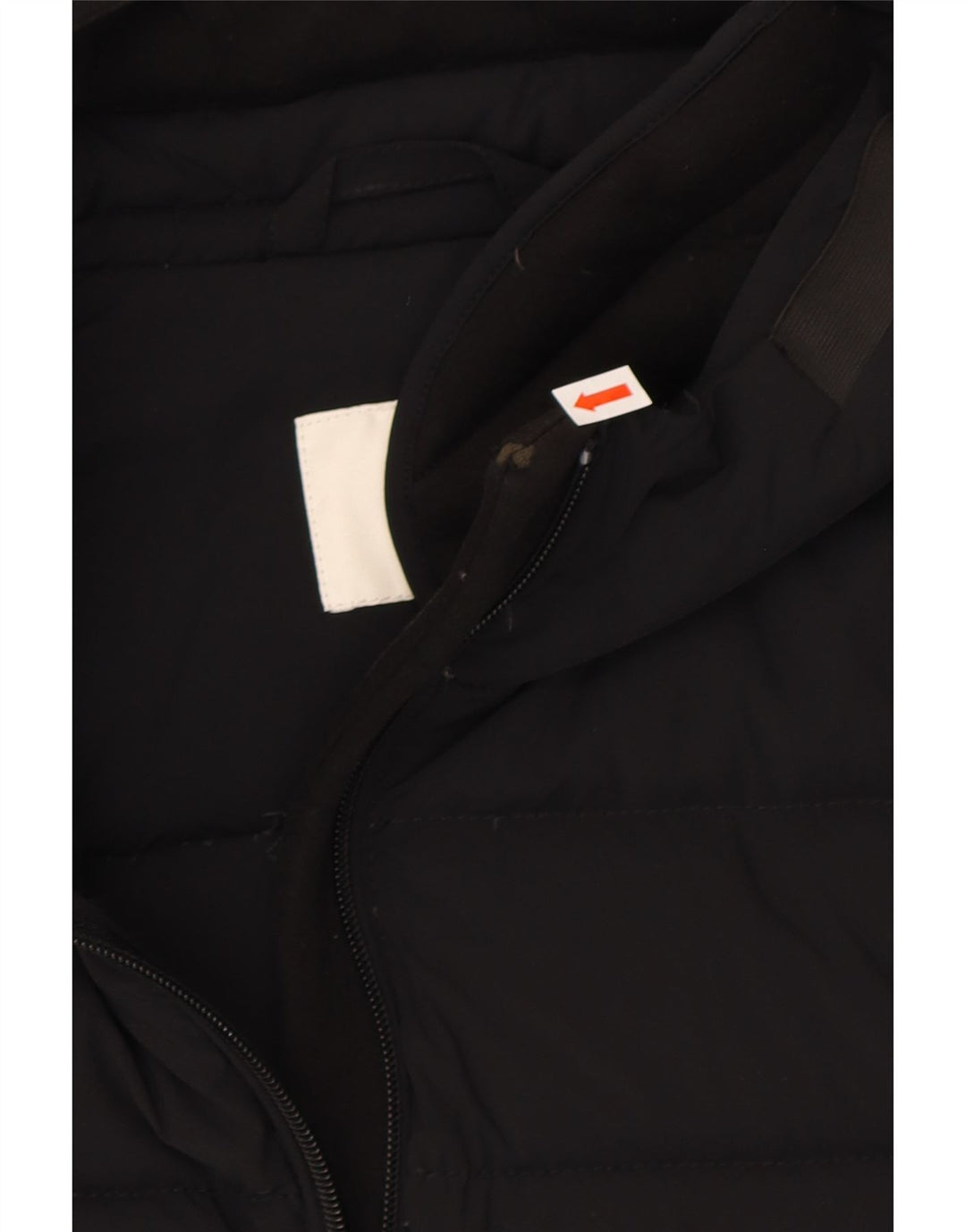 PEUTEREY Womens Oversized Hooded Padded Jacket UK 10 Small Black Nylon Vintage PEUTEREY and Second-Hand PEUTEREY from Messina Hembry 