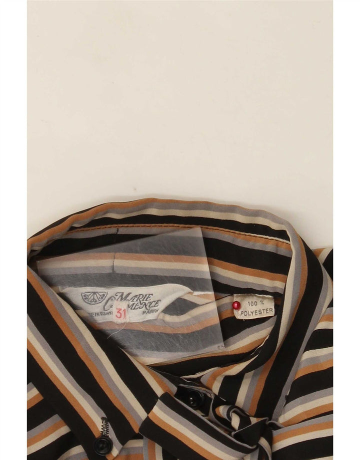 Sukienka damska w stylu vintage, wiązana z przodu, UK 12, średnie, wielokolorowe paski