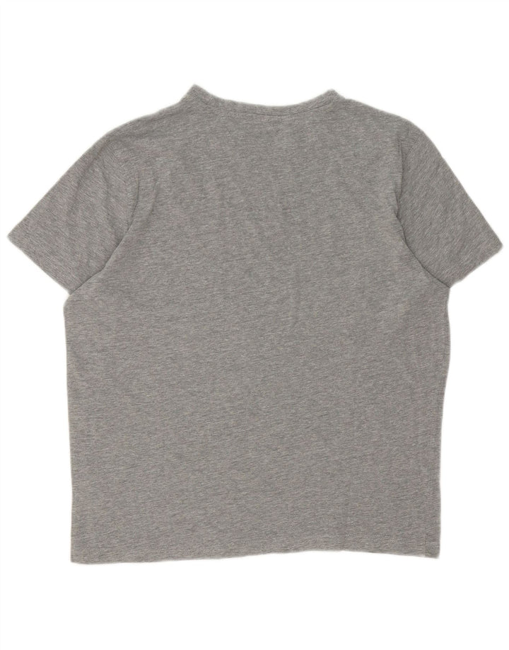 T-shirt męski Kappa, duży, szary, bawełniany